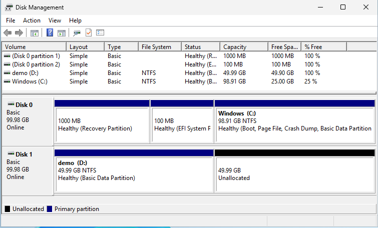 Windows Disk Manager